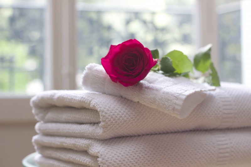 chambre-hote-EZE-min_towel_rose_clean_care_salon_spa_white_bath-731641